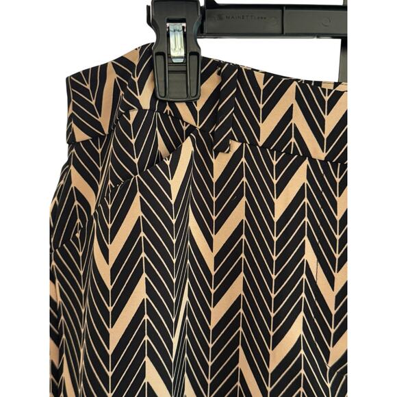 Chicos Wide Leg Brown Black Pants High Waist Comfortable Work Travel Sz 3 (XL) - Picture 7 of 9